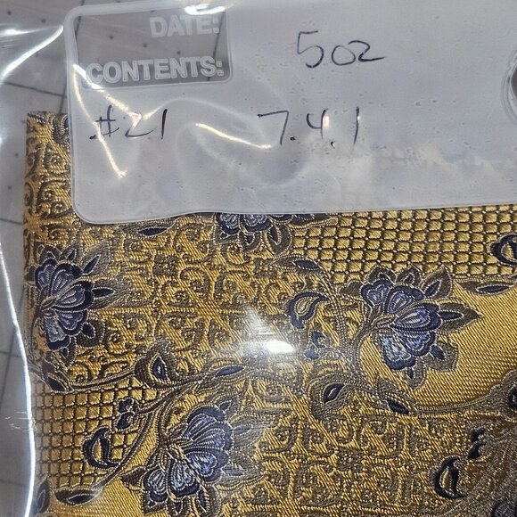 Ermenegildo Zegna Men’s Gold Blue Quiet Luxury Pattern core Preppy core - Picture 7 of 7